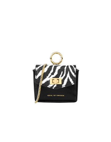 Mini sac IDEAL OF SWEDEN pour AirPods - Modèle Ava - Zebra Eclipse
